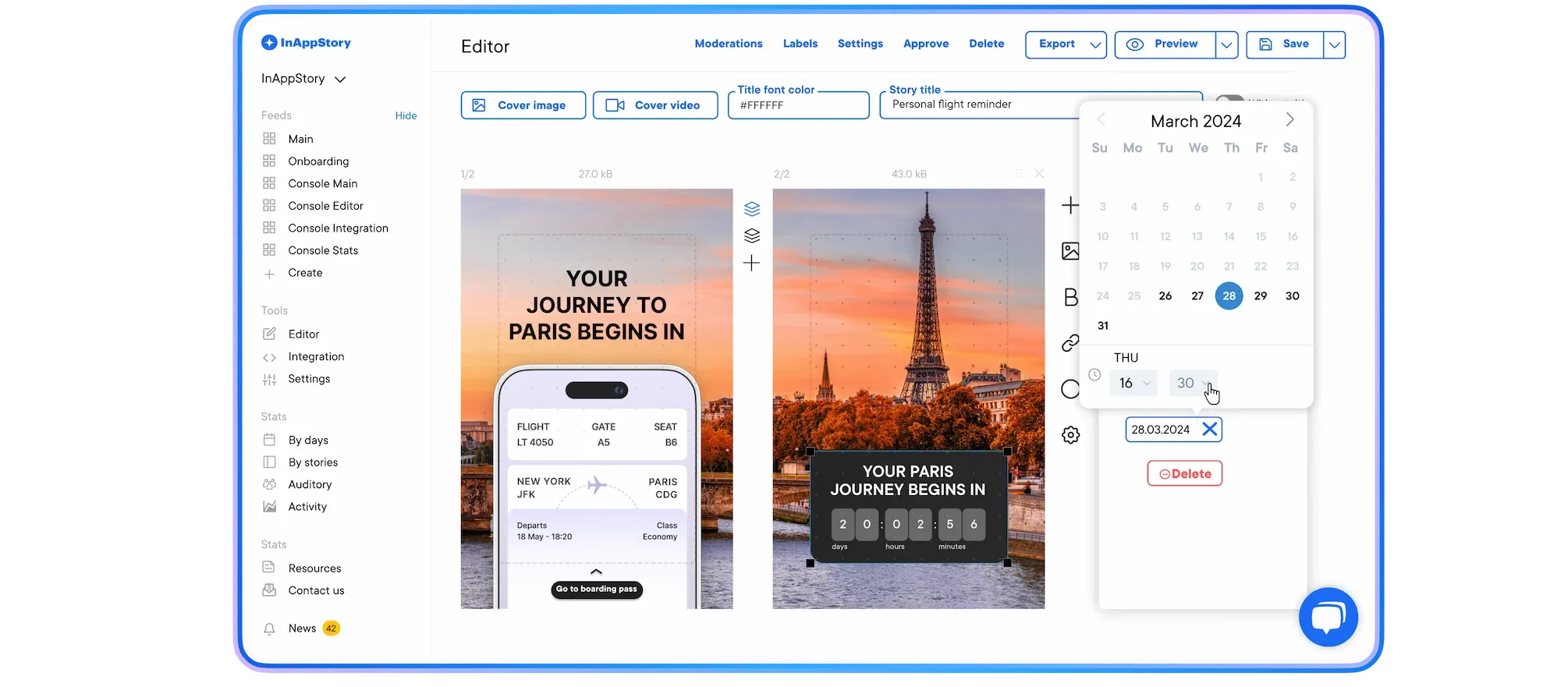 A Seamless UX for Creating and Managing Interactive Content